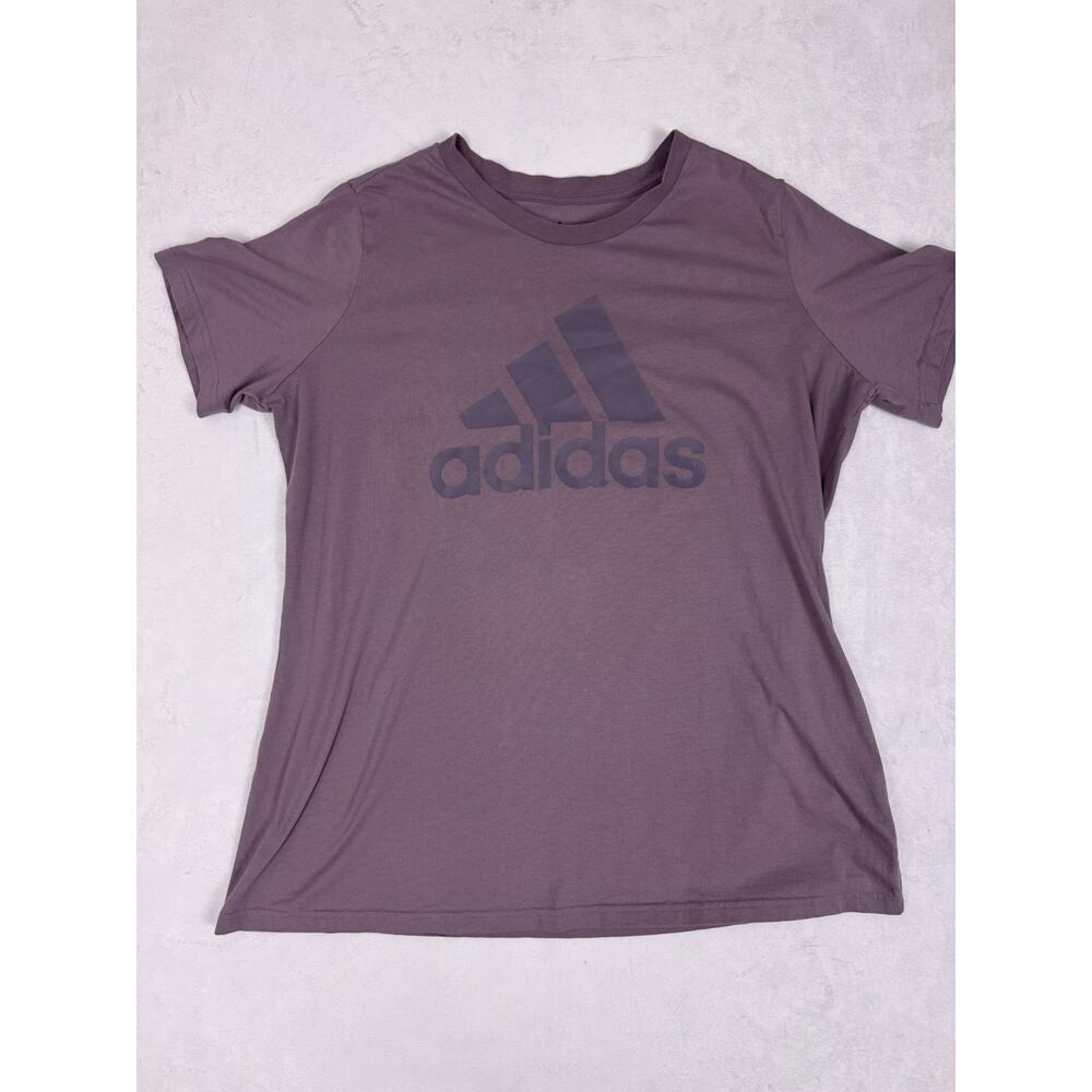 Women’s Adidas Logo T-Shirt Size 2X Purple Tint Fitness Shirt